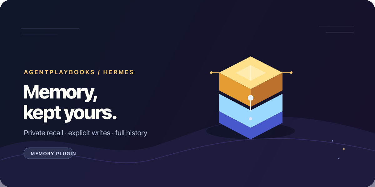 AgentPlaybooks Memory for Hermes